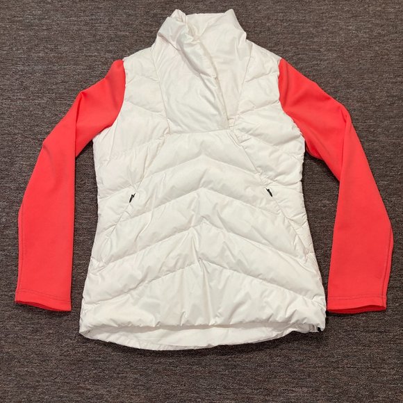 Indygena Jackets & Blazers - Indygena Poplun Duck Down Puffer Jacket Pullover Pink White Woman’s Size Small